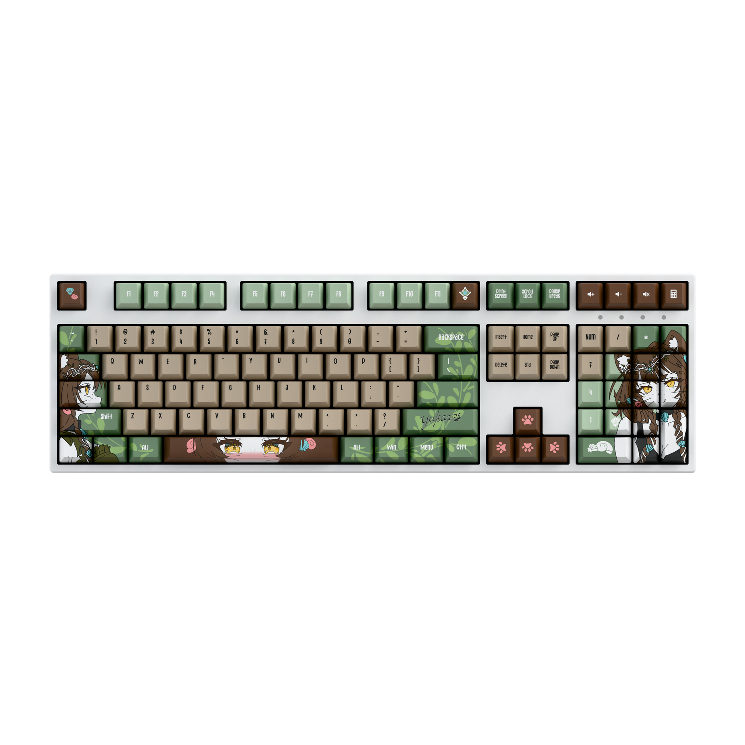 [LIMITED DROP] yukaa | otter vtuber 100% RGB Mechanical Keyboard