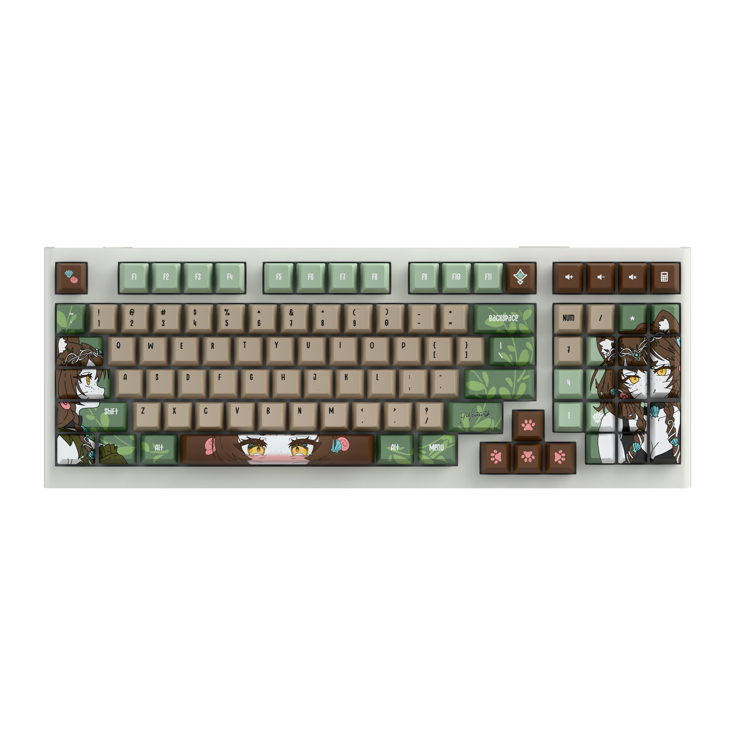 [LIMITED DROP] yukaa | otter vtuber 96% RGB Mechanical Keyboard