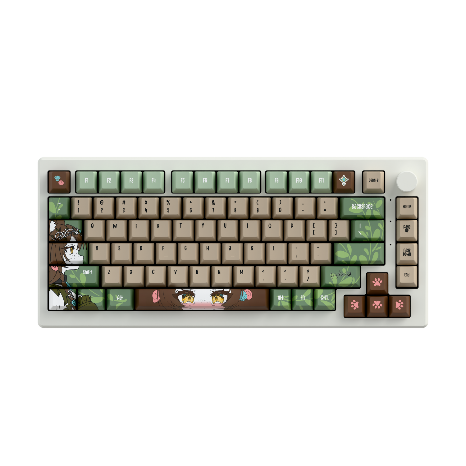 [LIMITED DROP] yukaa | otter vtuber 75% RGB Mechanical Keyboard