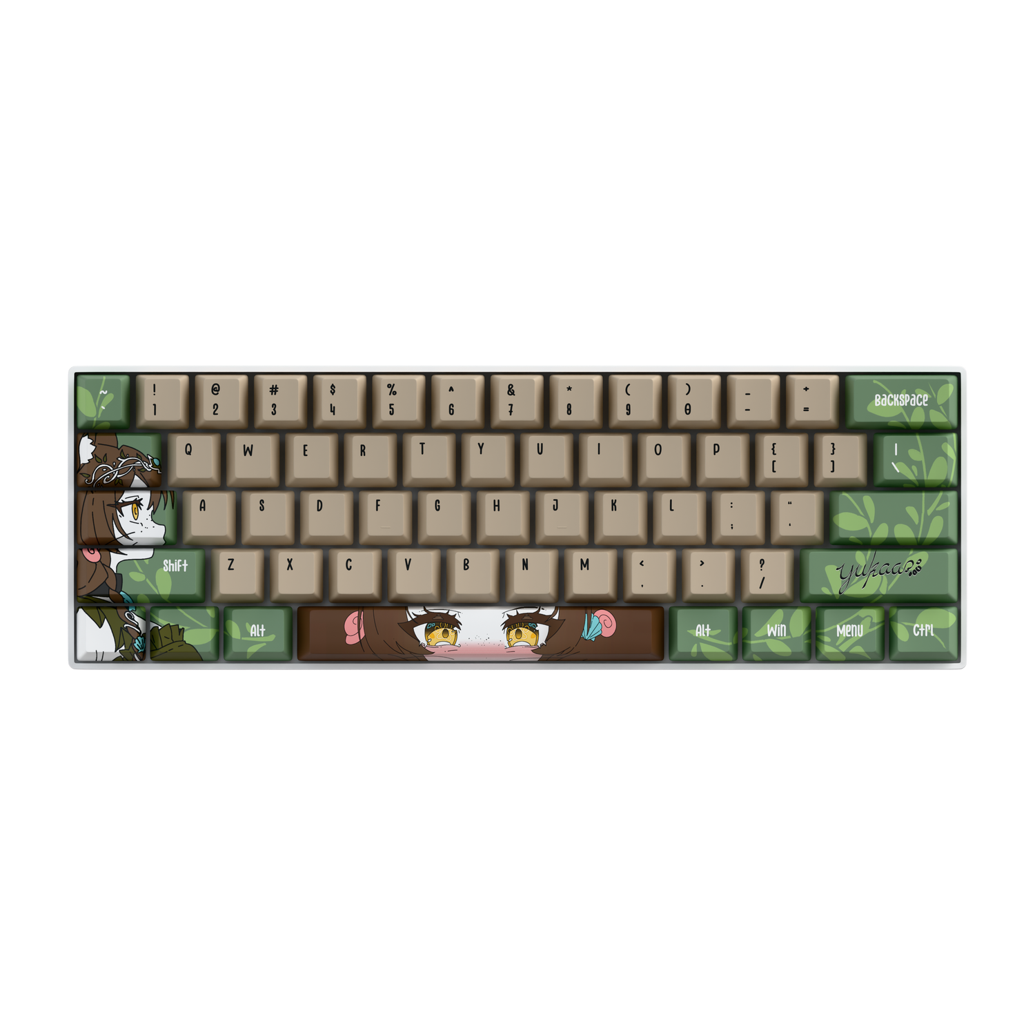 [LIMITED DROP] yukaa | otter vtuber 60% RGB Mechanical Keyboard
