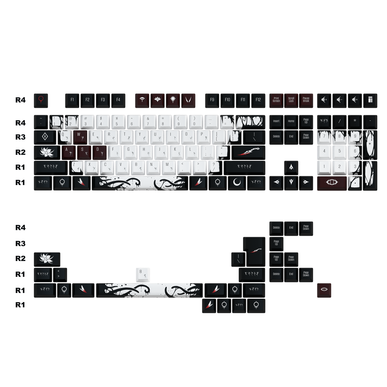 VyleGloom keycaps Set