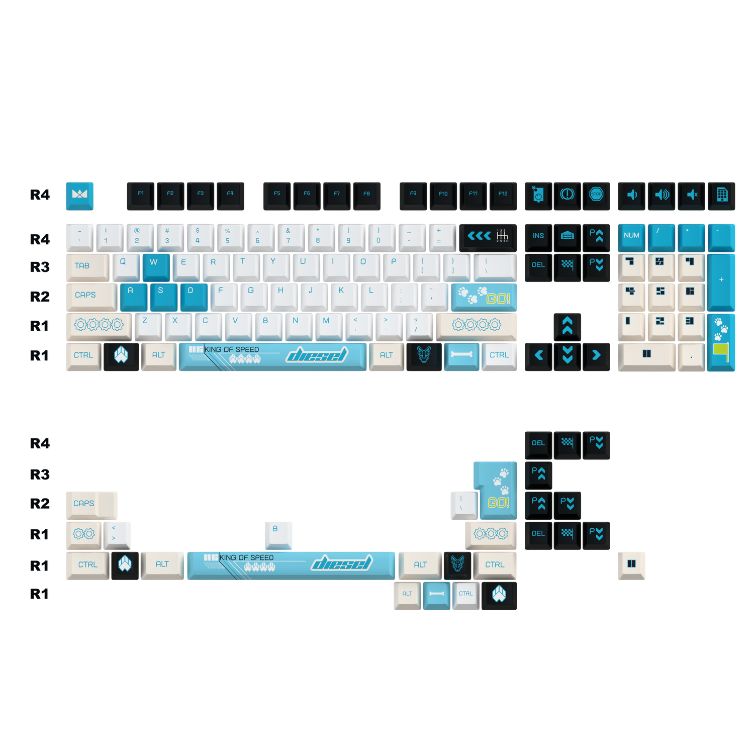 Diesel Keycaps Set