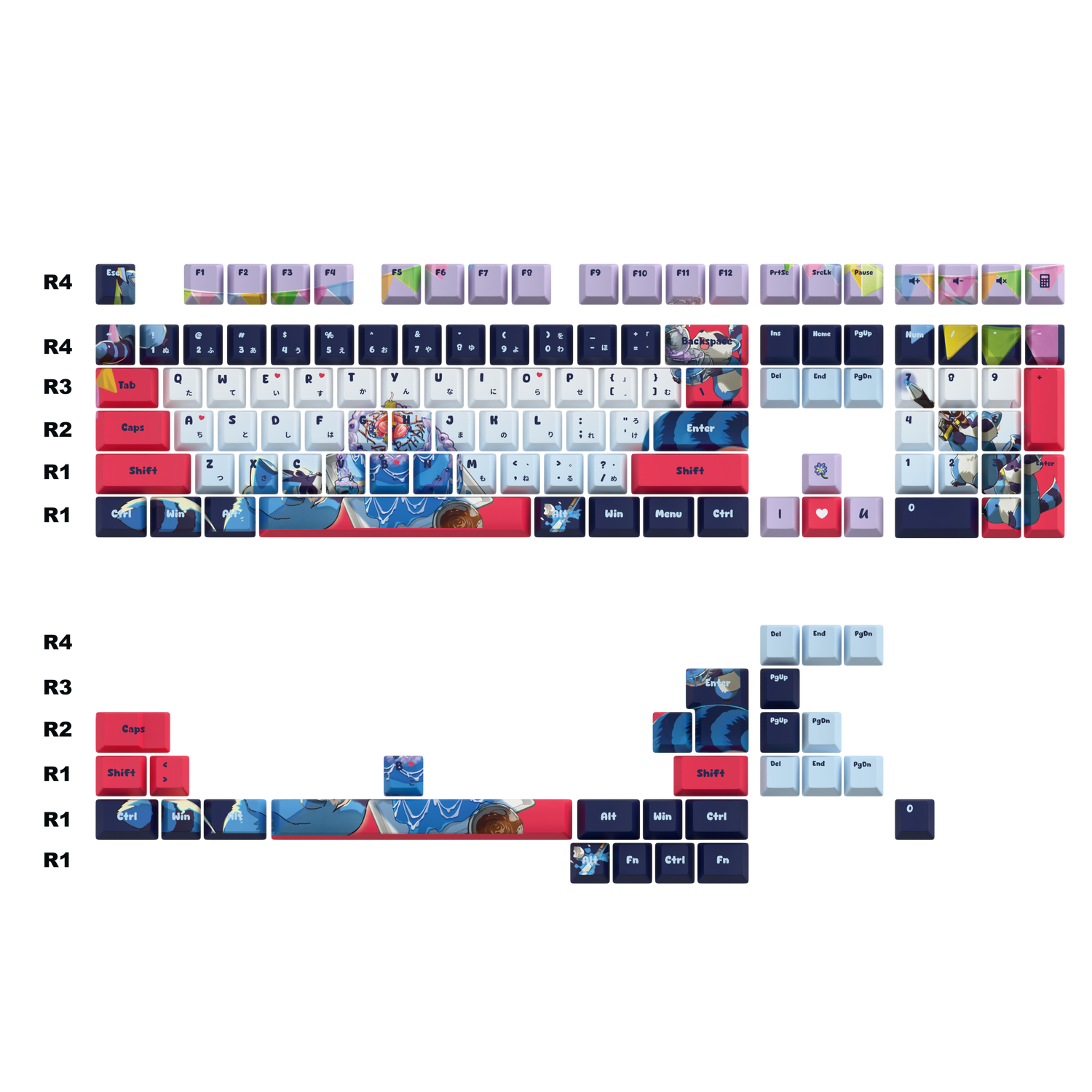 Mischief.EVE Keycaps Set