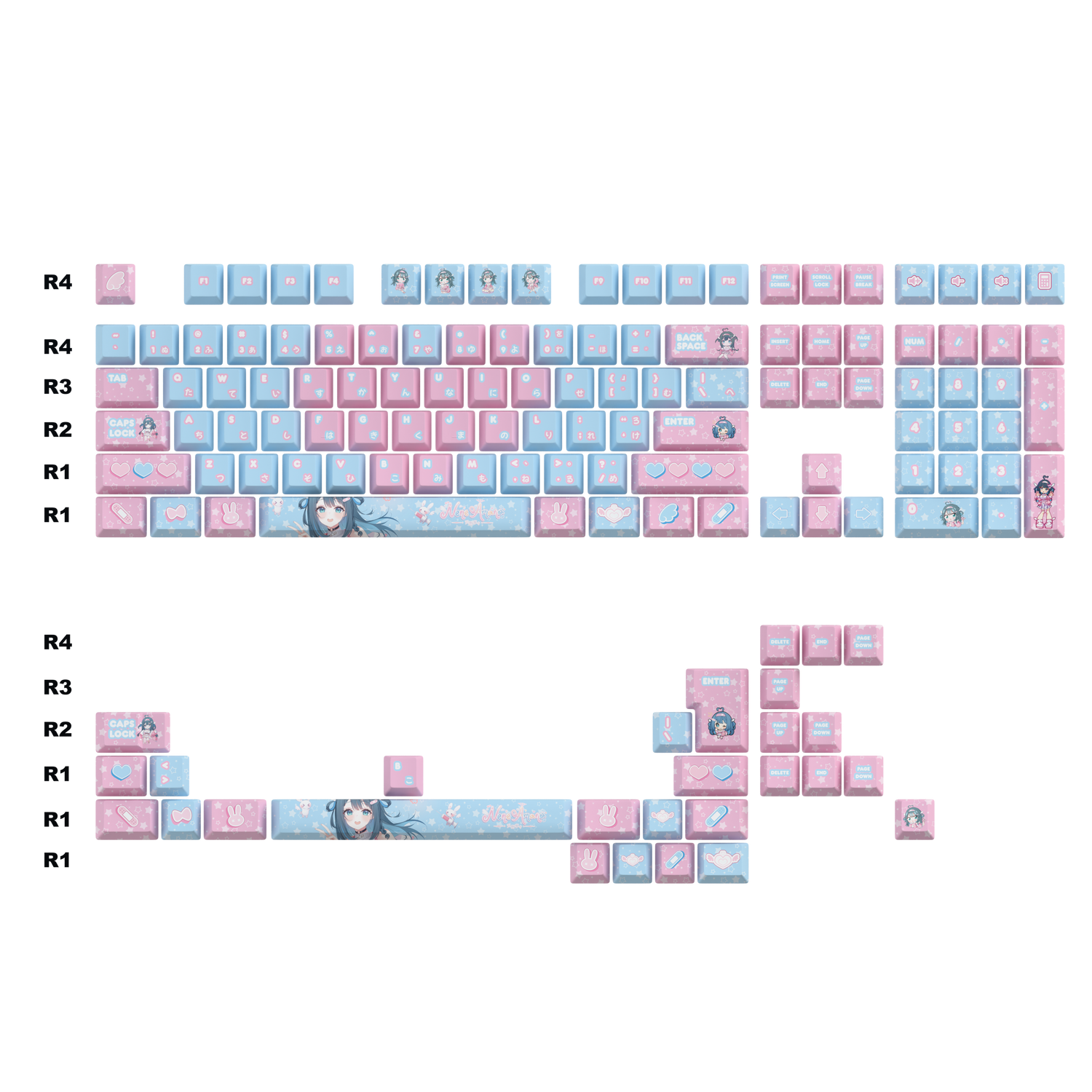 Nene Amano New Visual Keycaps Set