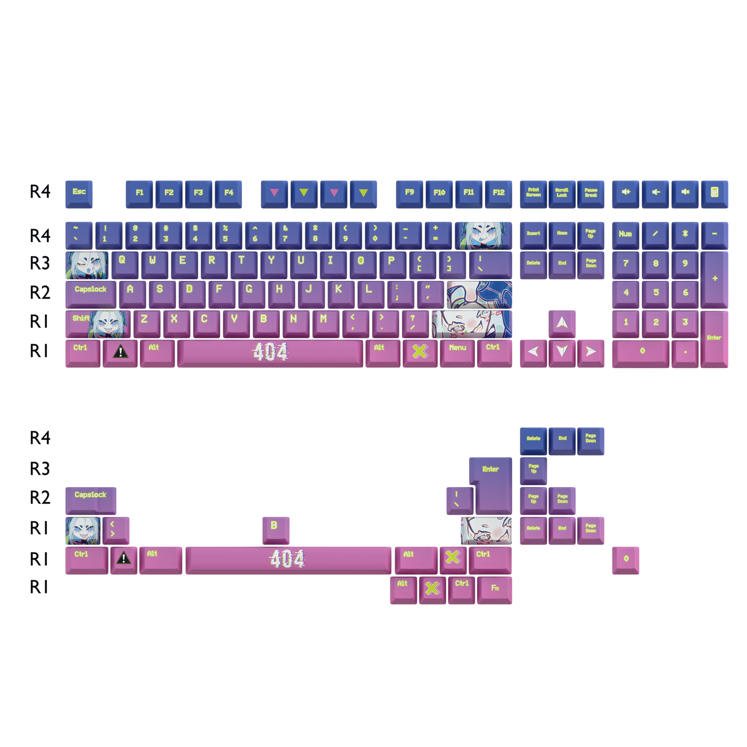Vivi Virus Keycaps Set