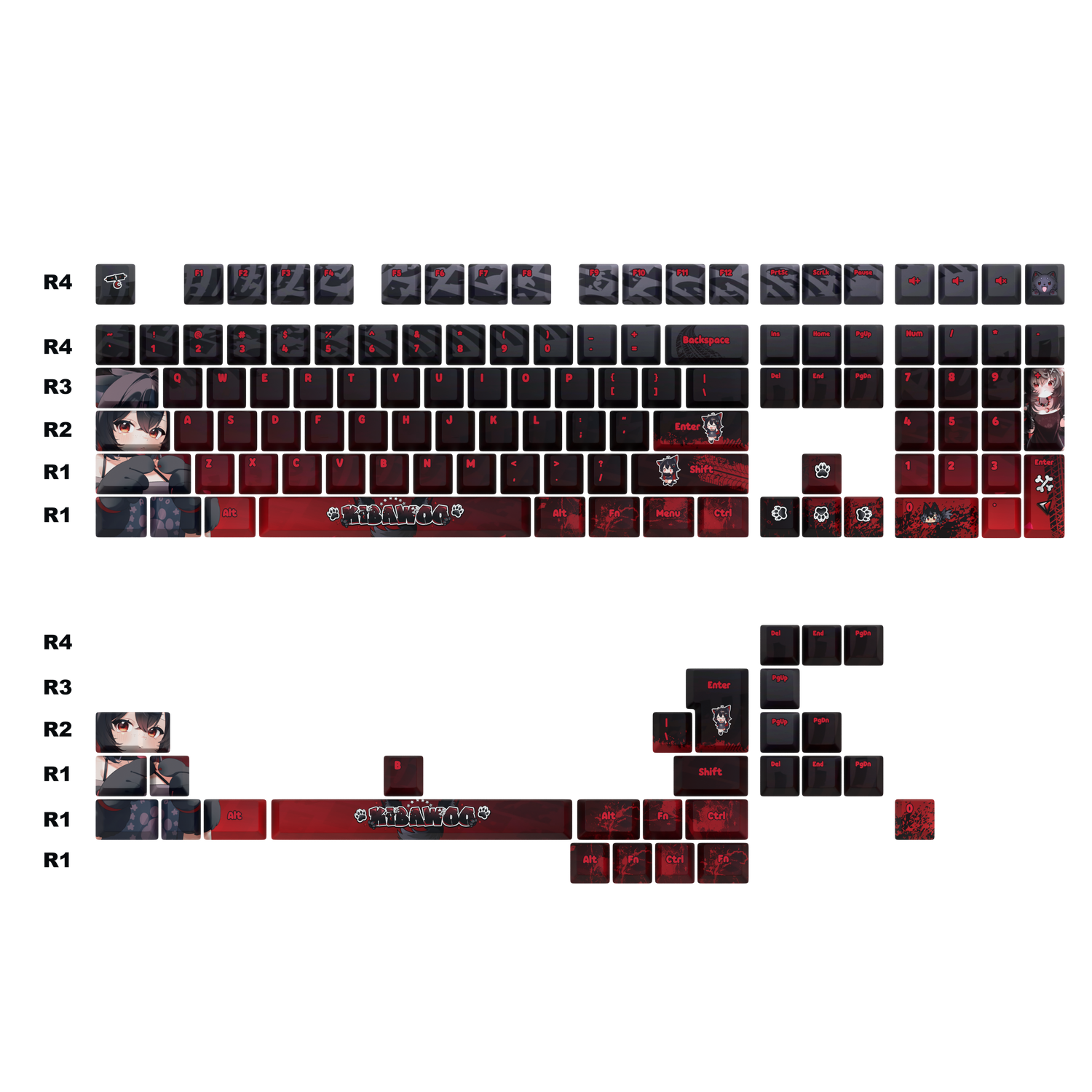 Kibawoo Keycaps Set