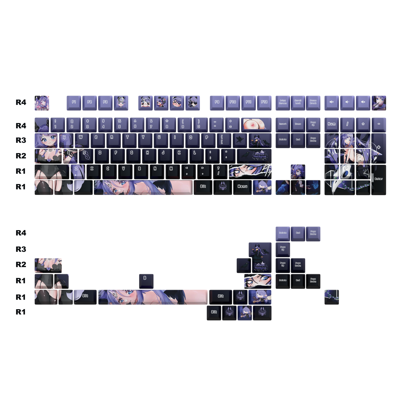 [LIMITED DROP] Loona Valkyria keycaps Set
