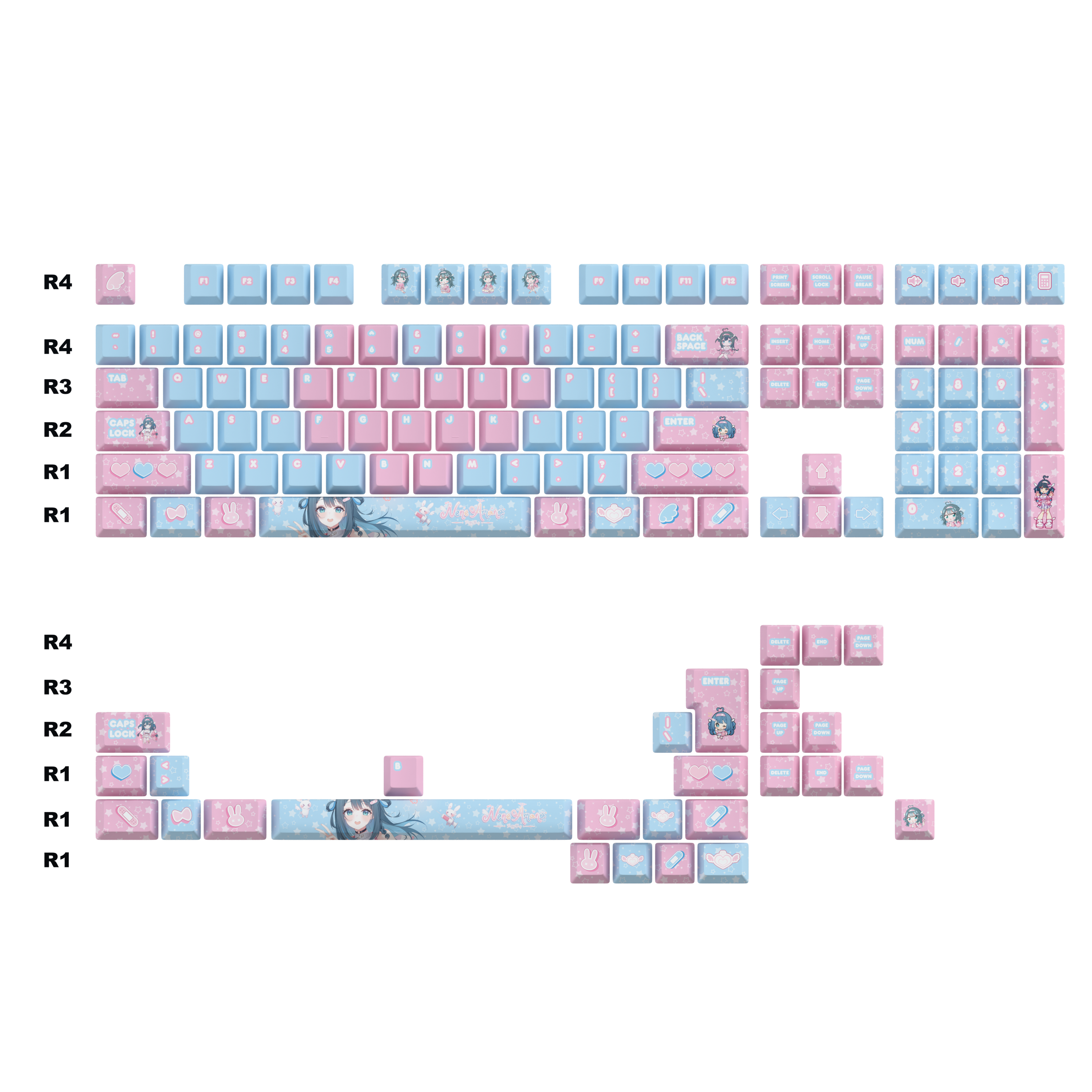 Nene Amano New Visual Keycaps Set – Kibodo