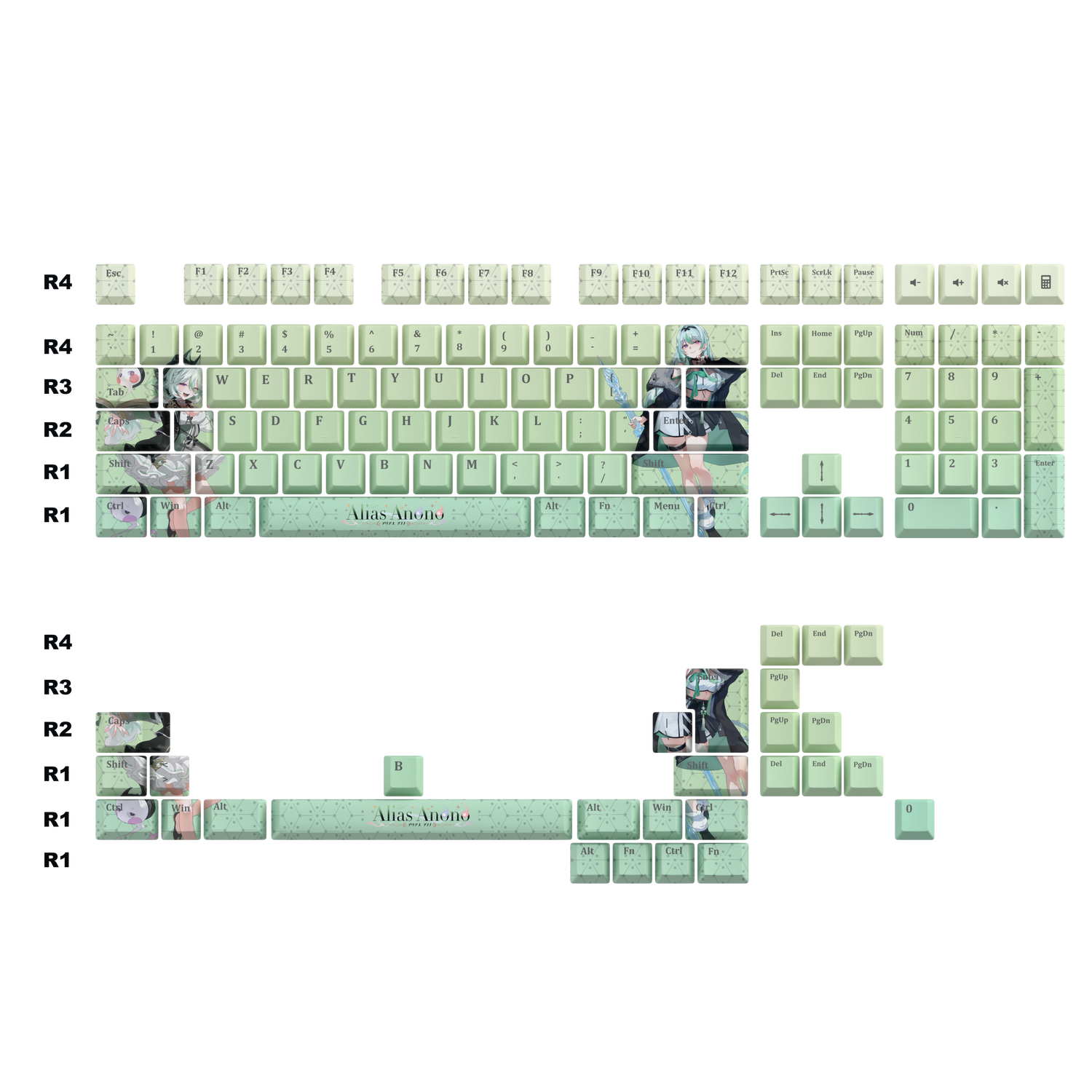 Alias Anono Keycaps Set