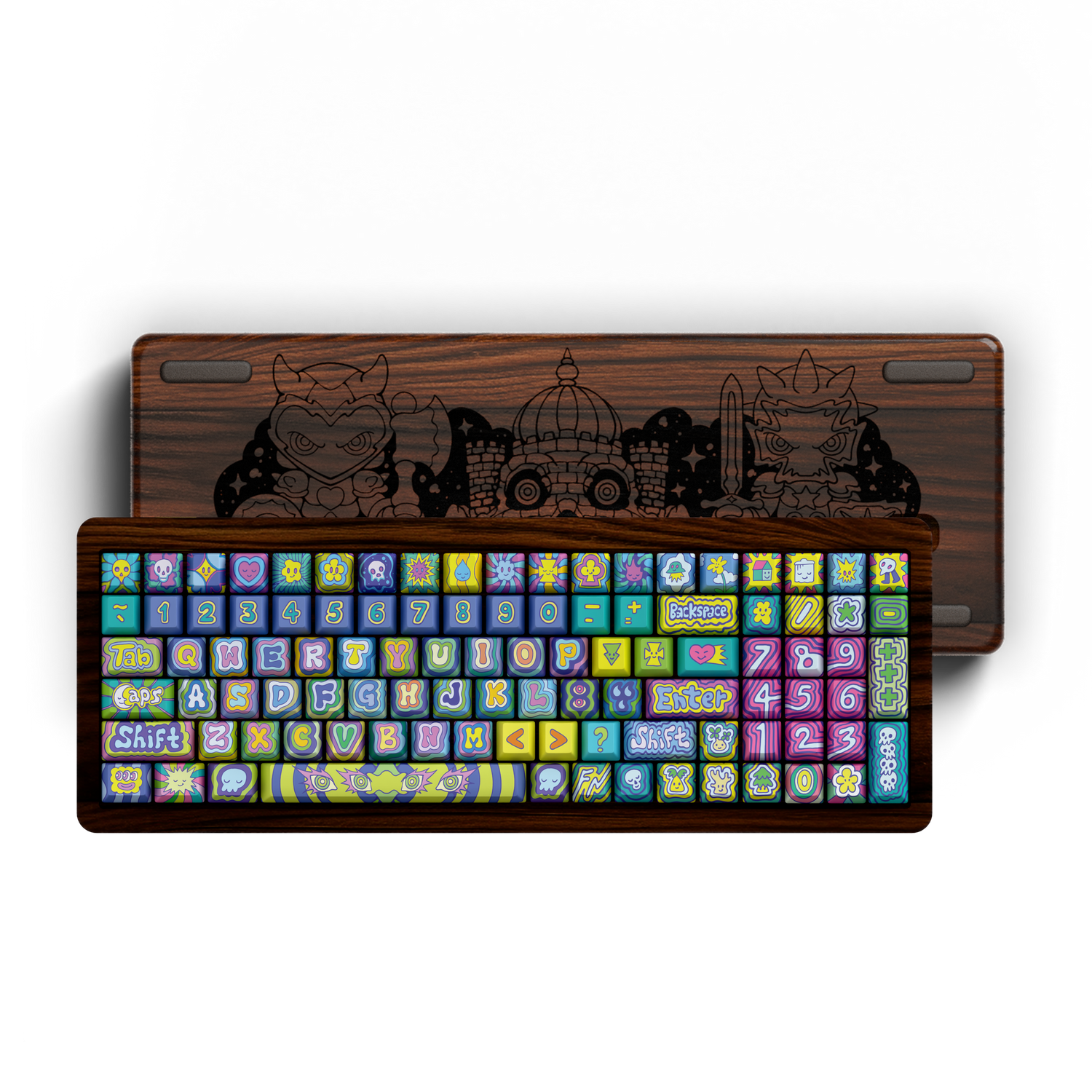 [Limited Edition 100 units] Benangbaja Studio "Spirit Set" 96% Wooden Keyboard