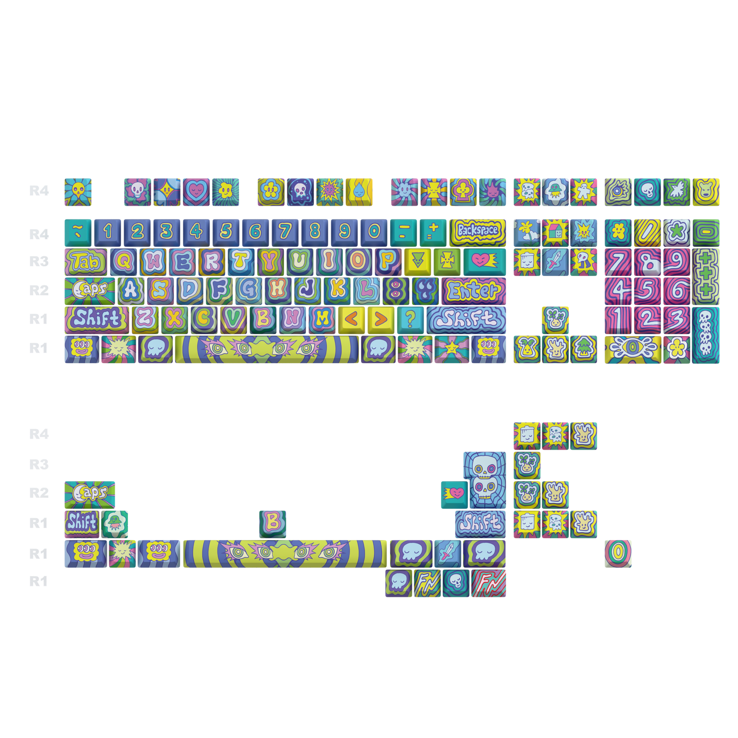 Benangbaja Studio "Spirit Set" Keycaps Set