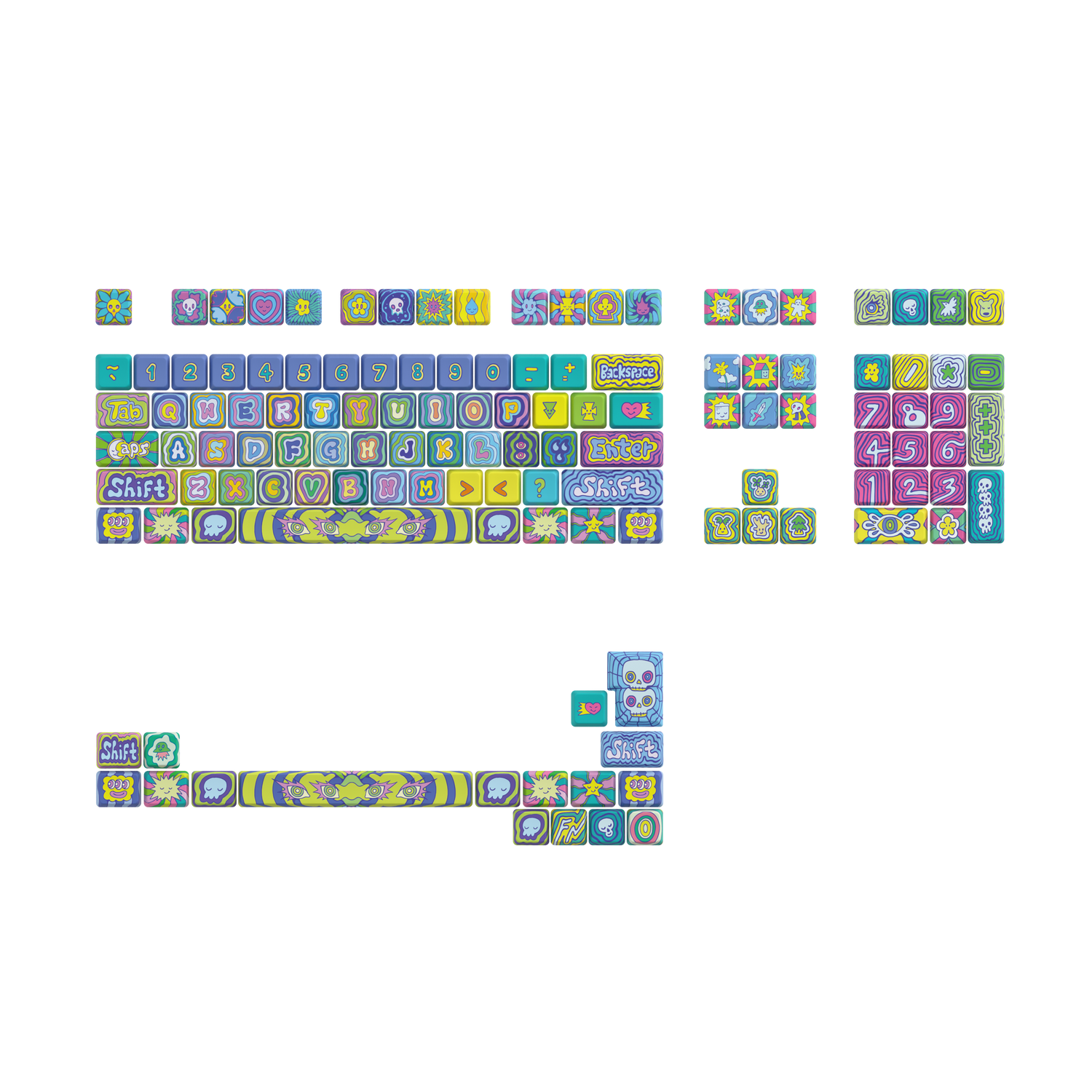 Benangbaja Studio "Spirit Set" Low Profile Keycaps Set