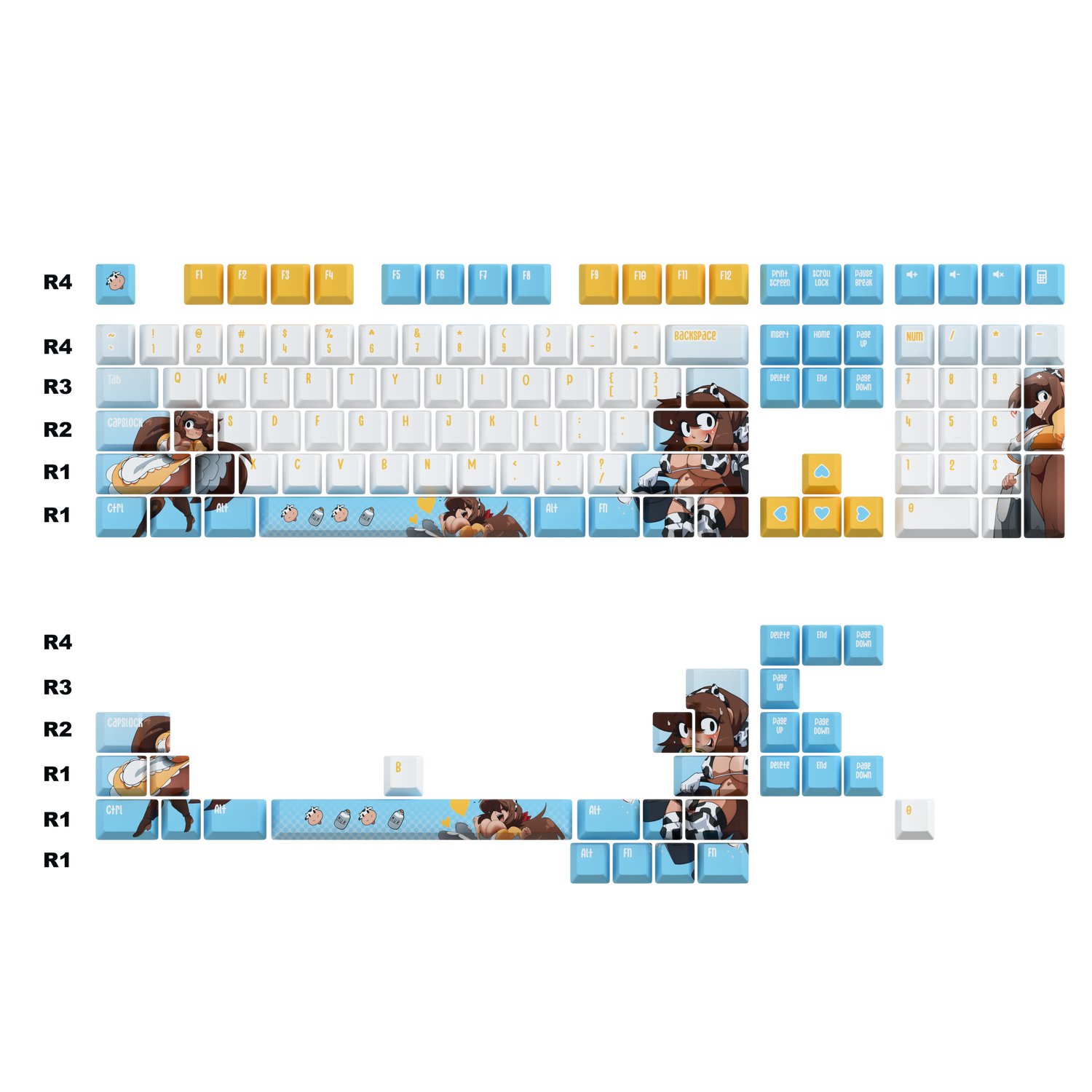 Inker Comics_MONA Keycaps Set