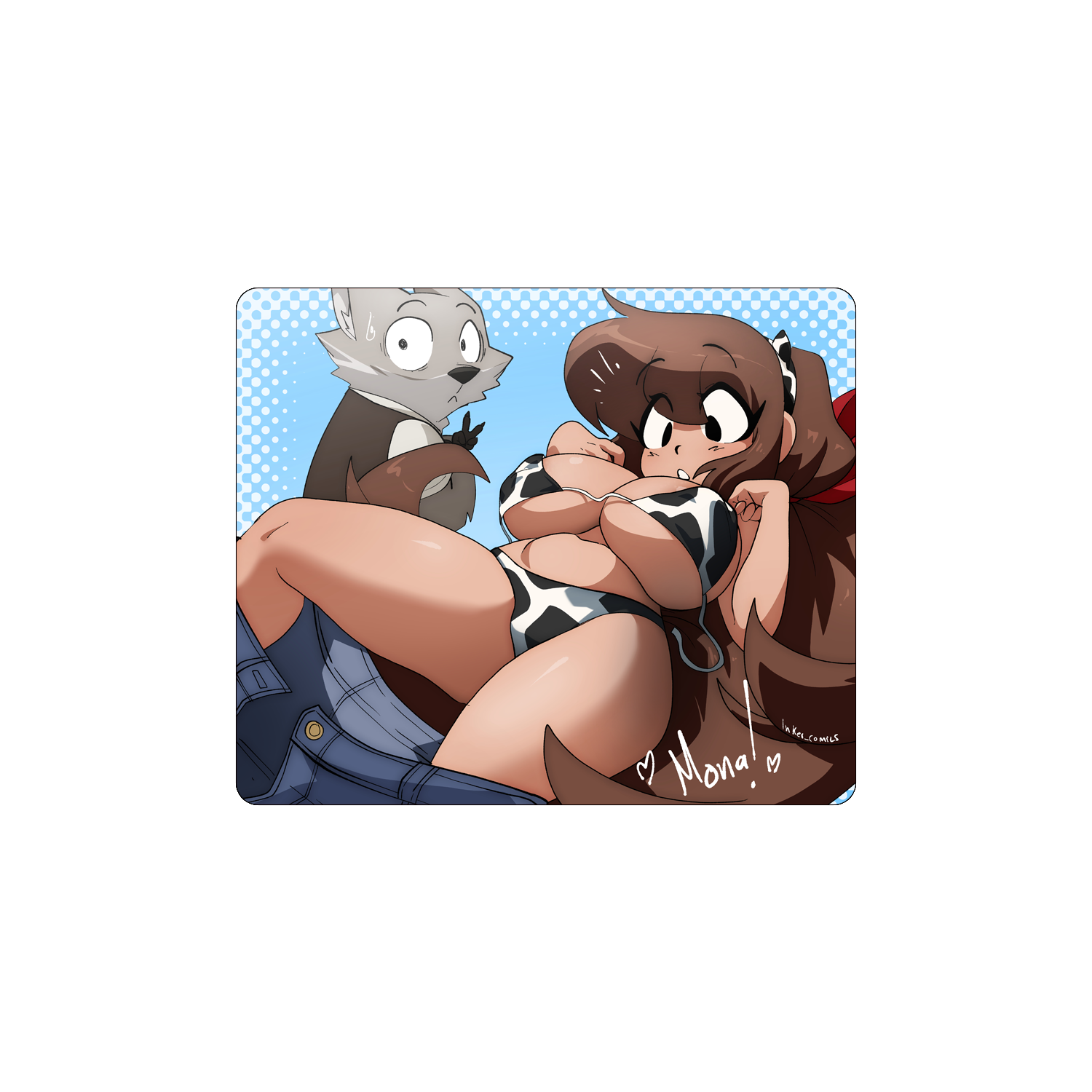 Inker Comics_MONA Glass Mousepad