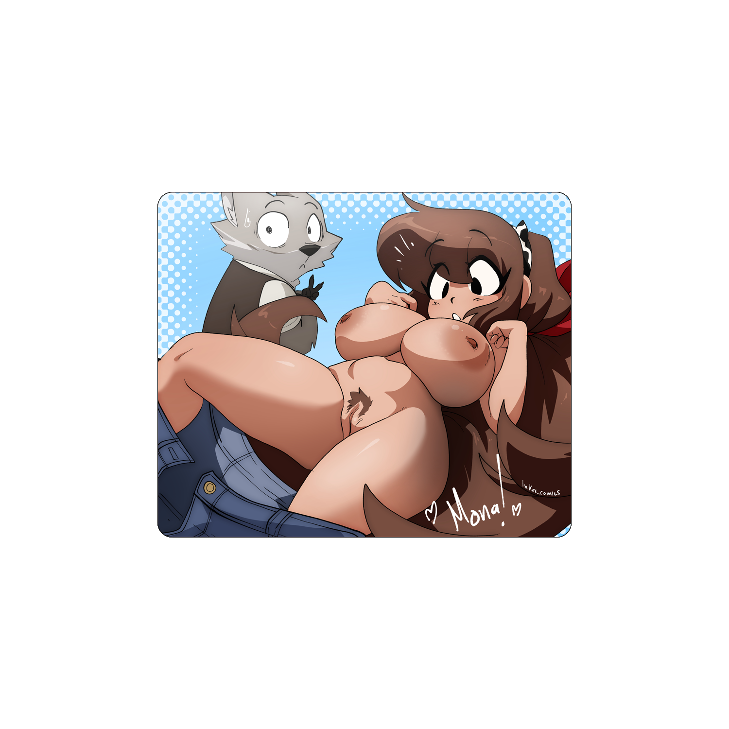 Inker Comics_MONA Glass Mousepad