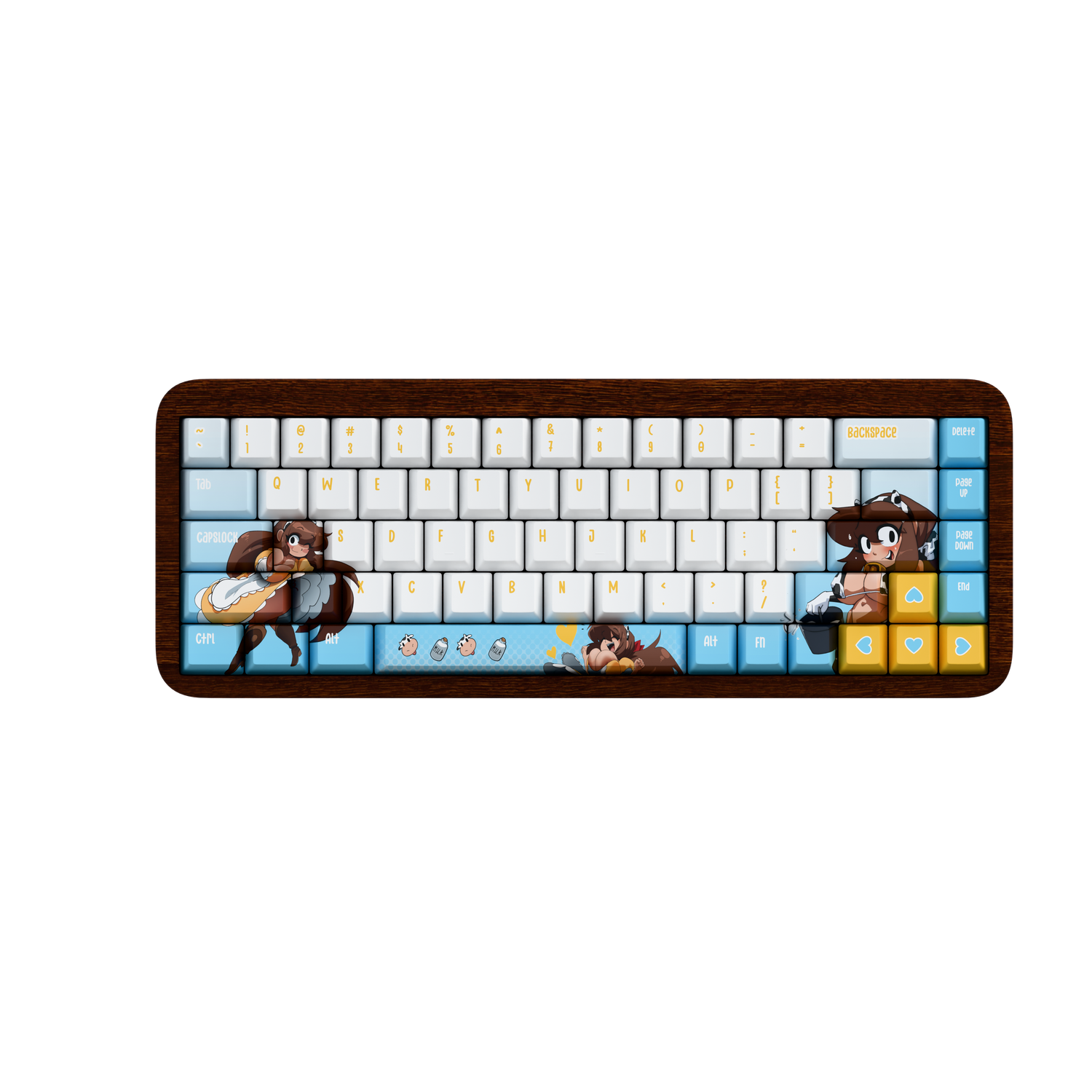 [Limited Edition] Inker Comics_MONA 65% Wooden Keyboard