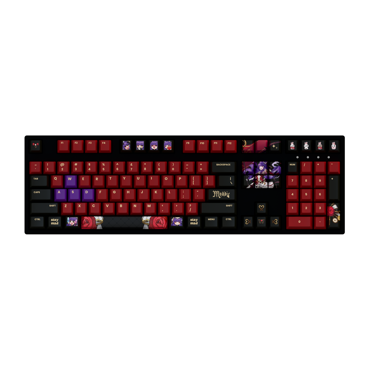 RQmaddie 100% RGB Mechanical Keyboard