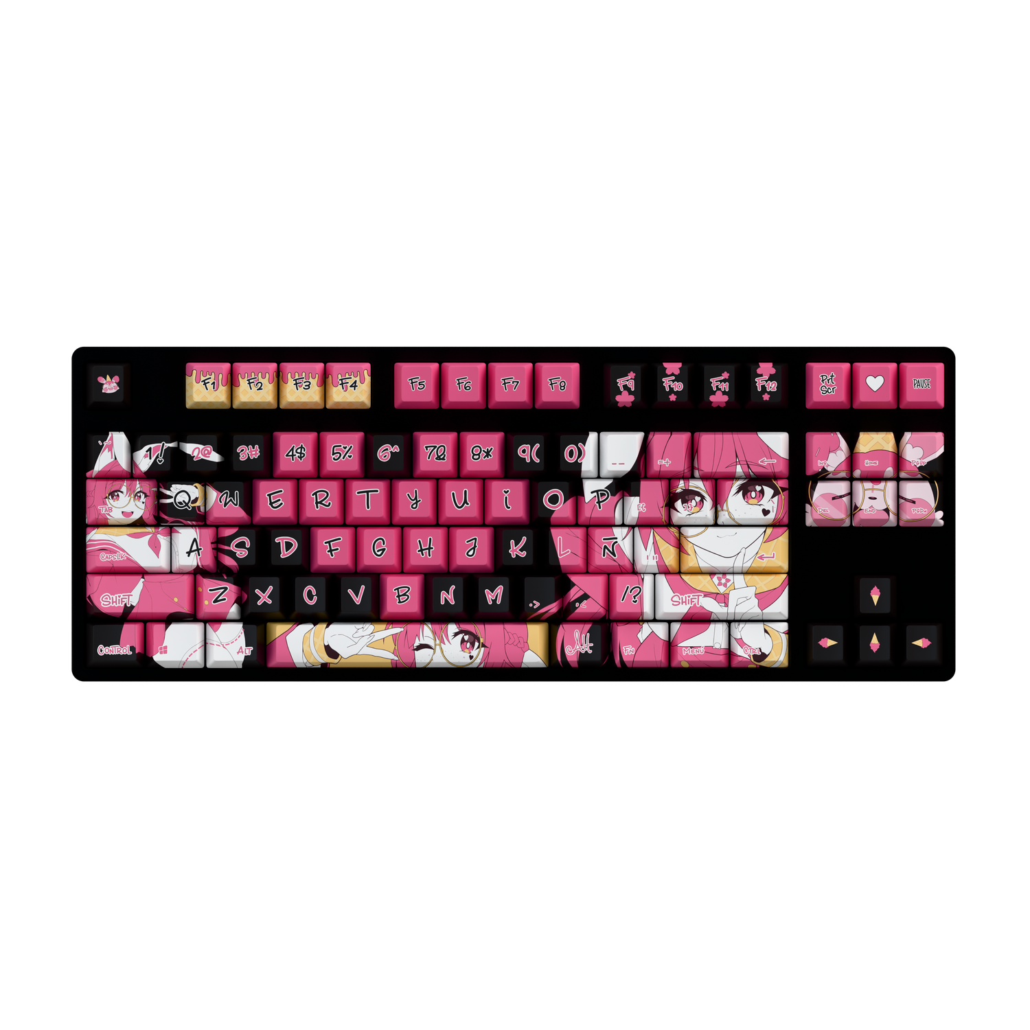 Miku Pinku 80% RGB Mechanical Keyboard