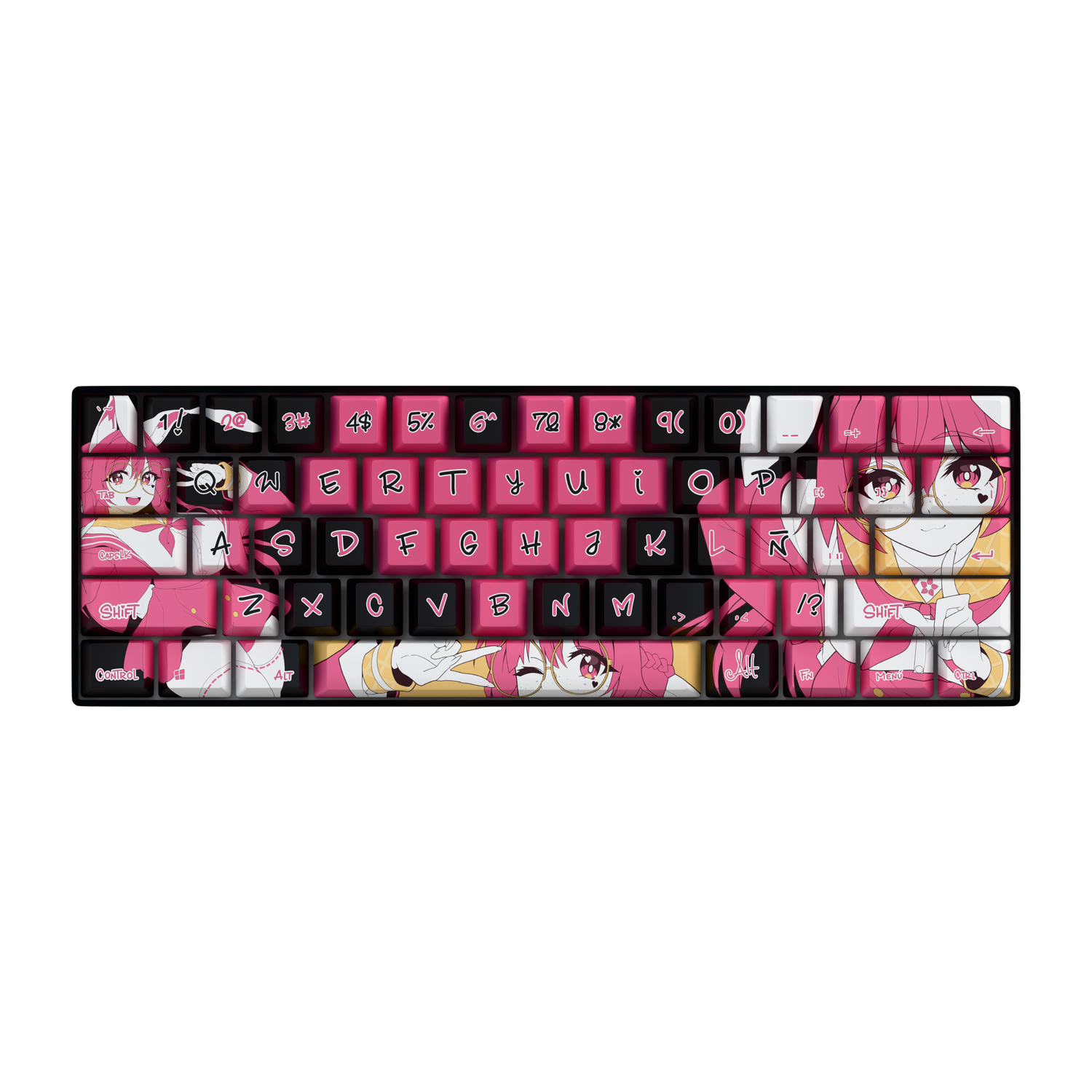 Miku Pinku 60% RGB Mechanical Keyboard