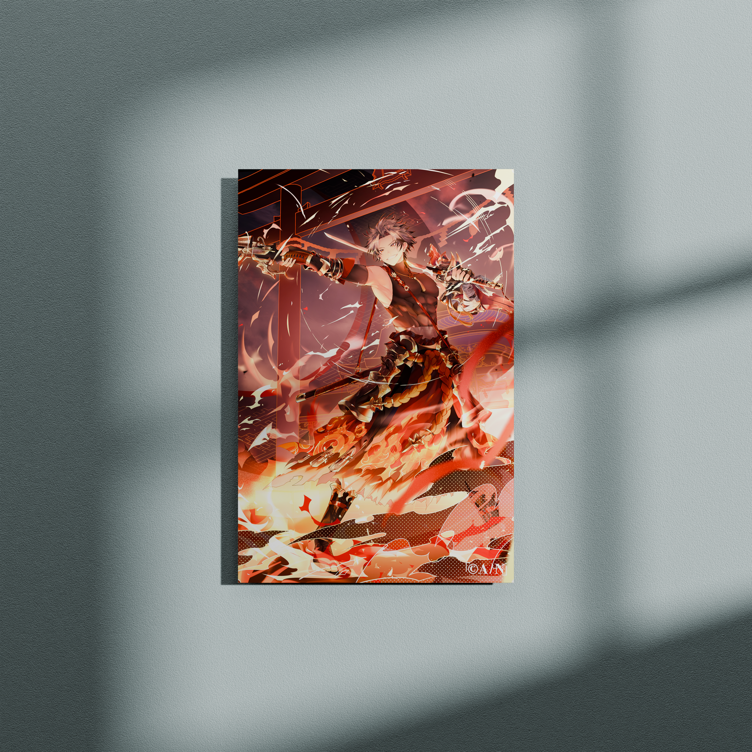 NIJISANJI EN Ryoma Barrenwort Aluminium Poster