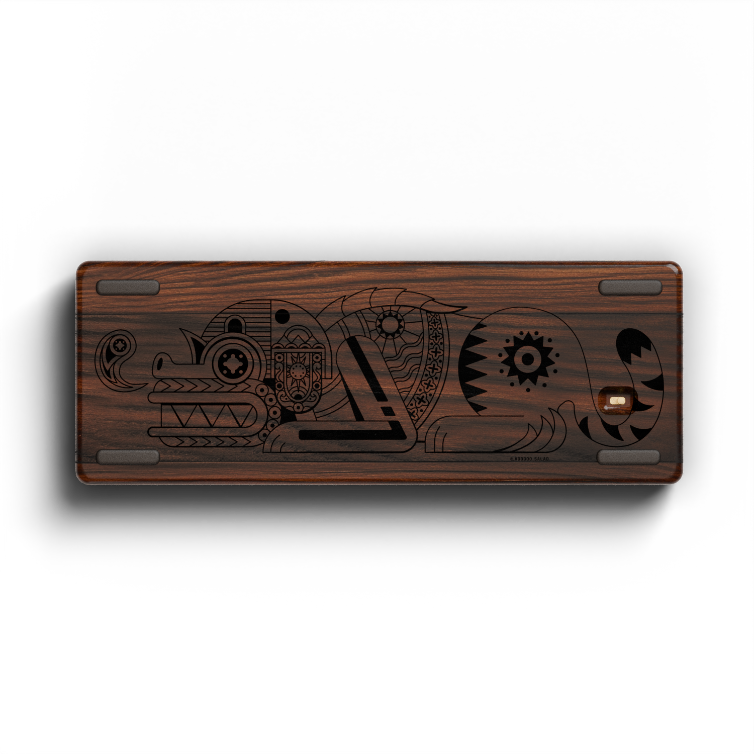 [Limited Edition 100 units] Voodoo Salad "Retro Salad With Sausage" 96% Wooden Keyboard