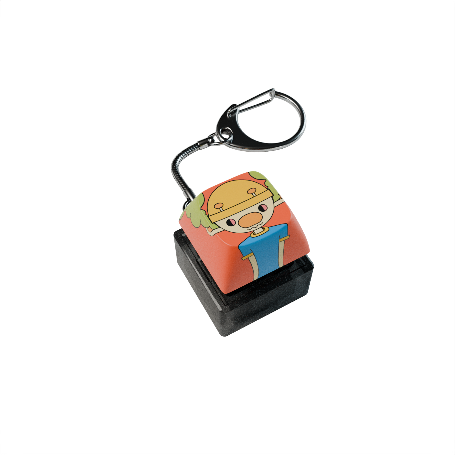 Voodoo Salad "Retro Salad With Sausage" Fidget Keychain Style B