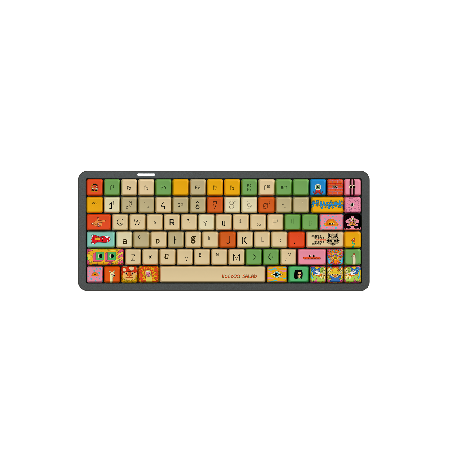 Voodoo Salad "Retro Salad With Sausage" Low Profile Keyboard