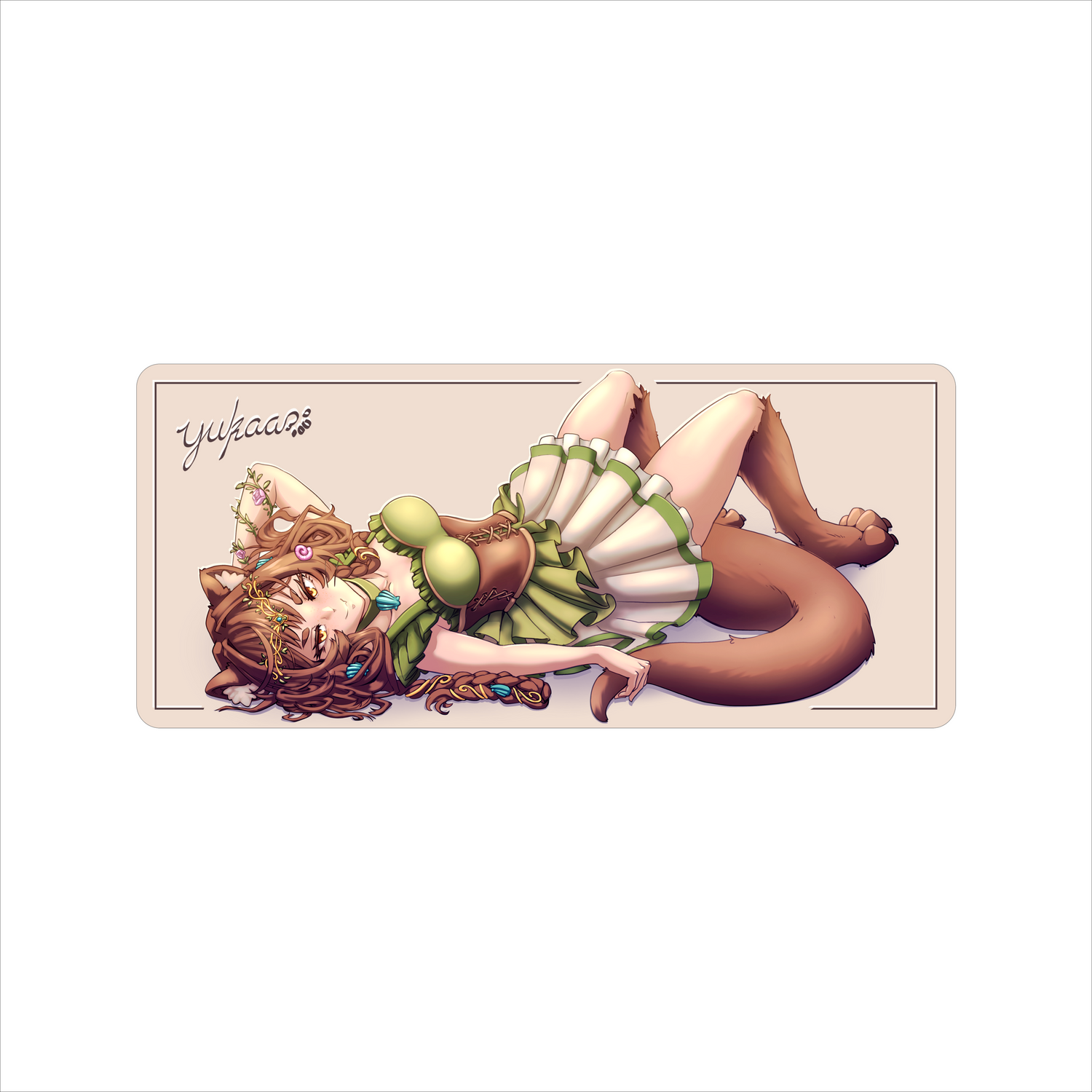 [LIMITED DROP] yukaa | otter vtuber Deskmat