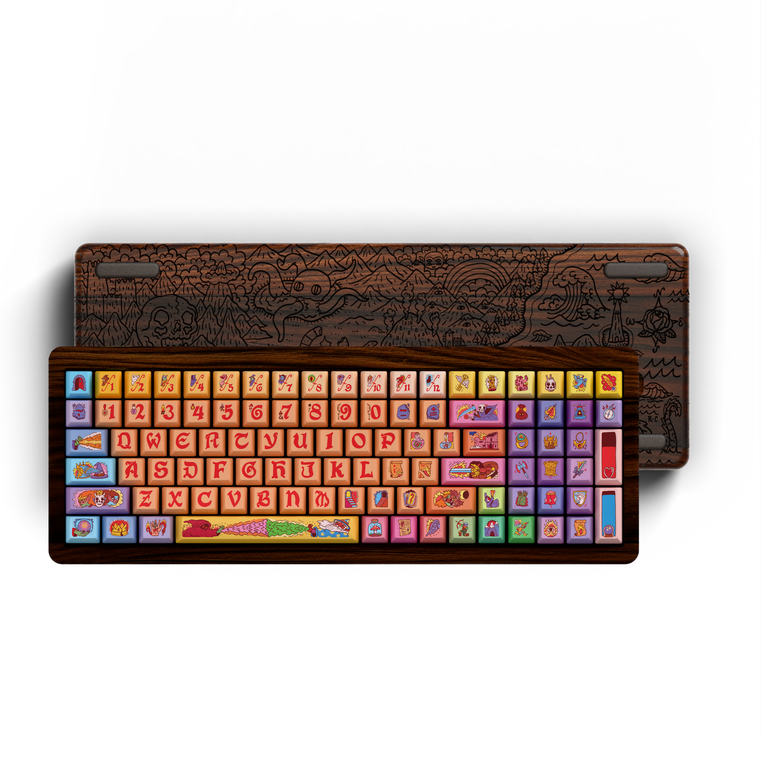 [Limited Edition 100 units] Ricardo Cavolo "FANTASY YES" 96% Wooden Keyboard